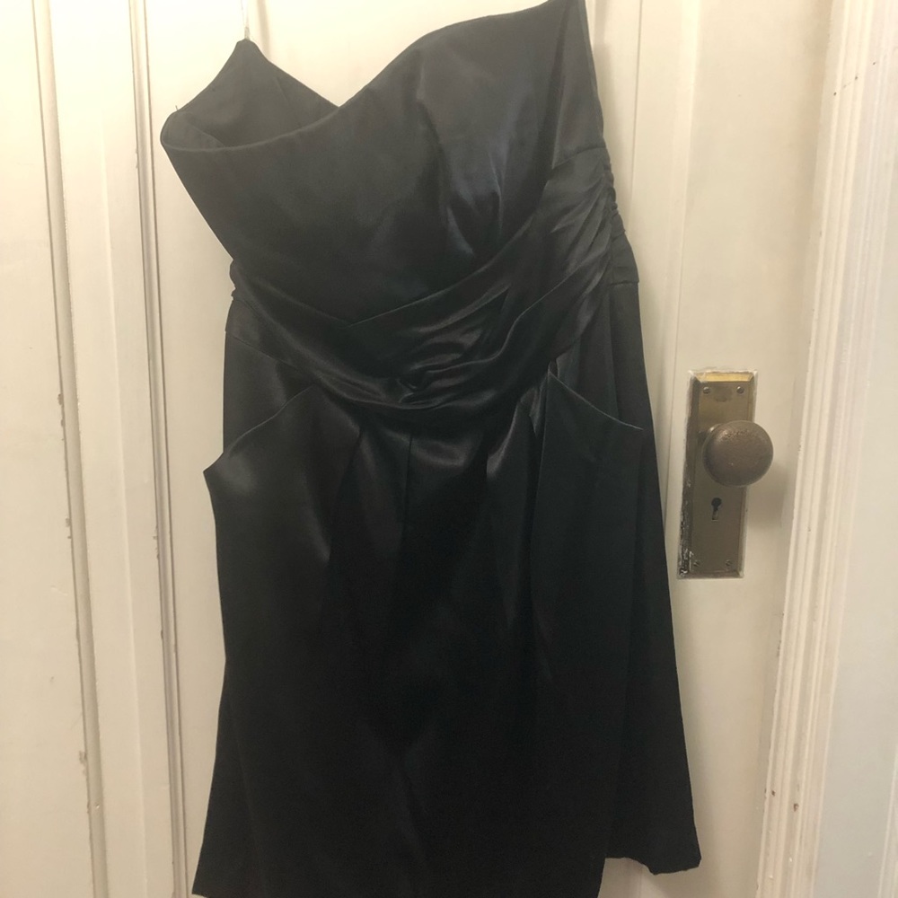 David’s Bridal Black Bridesmaid Dress